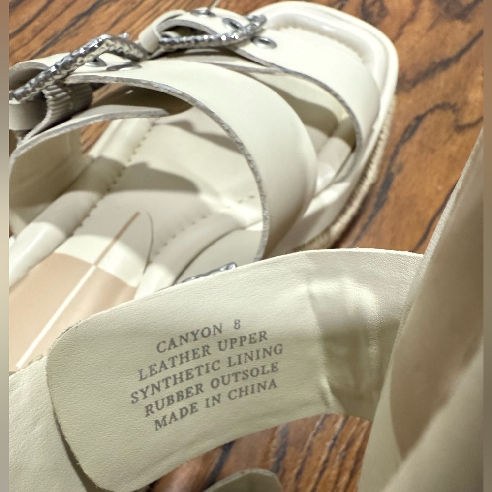 NWOT Dolce Vita “canyon” platform sandals in natural - Picture 5 of 7